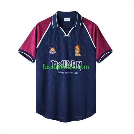 Fußballtrikots West Ham United Iron Maiden 1999 Retro Heim Trikotsatz